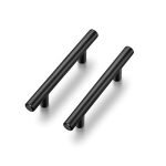 Affordable Modern Kitchen Cabinet Handles: Stylish Matte Black Pulls for Every Kitchen