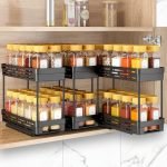 Best Pull-Out Spice Rack Organizer for Maximized Kitchen Cabinet Storage