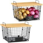Buy Countertop Storage Baskets to Organize Your Kitchen Efficiently