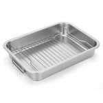 Heavy-Duty Roasting Tray for Turkey And Chicken: Durable, Easy-Clean Oven Essential