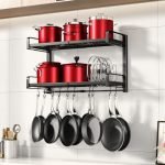 Heavy-Duty Wall-Mounted Pot And Pan Racks for Ultimate Kitchen Organization