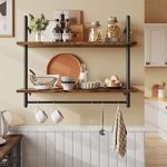 Premium Wall-Mounted Kitchen Shelves for Stylish and Functional Storage Solutions