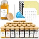 Top-Rated Spice Jar Set With Labels for Organized Kitchen Storage